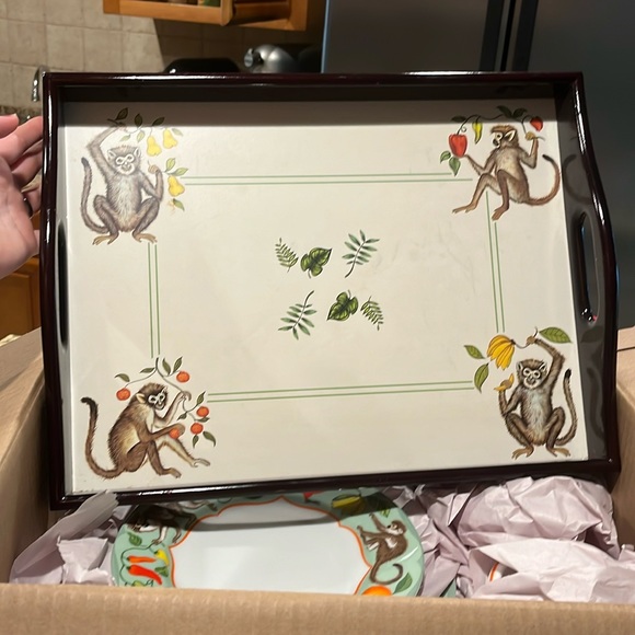 Lynn chase monkey business tray - Picture 1 of 3